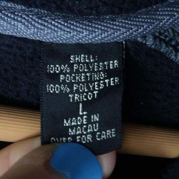 OUTDOOR URBAN TERRAIN BLACK & GREY FLEECE 1/4 ZIP PULLOVER JACKET SIZE LARGE - Picture 3 of 9